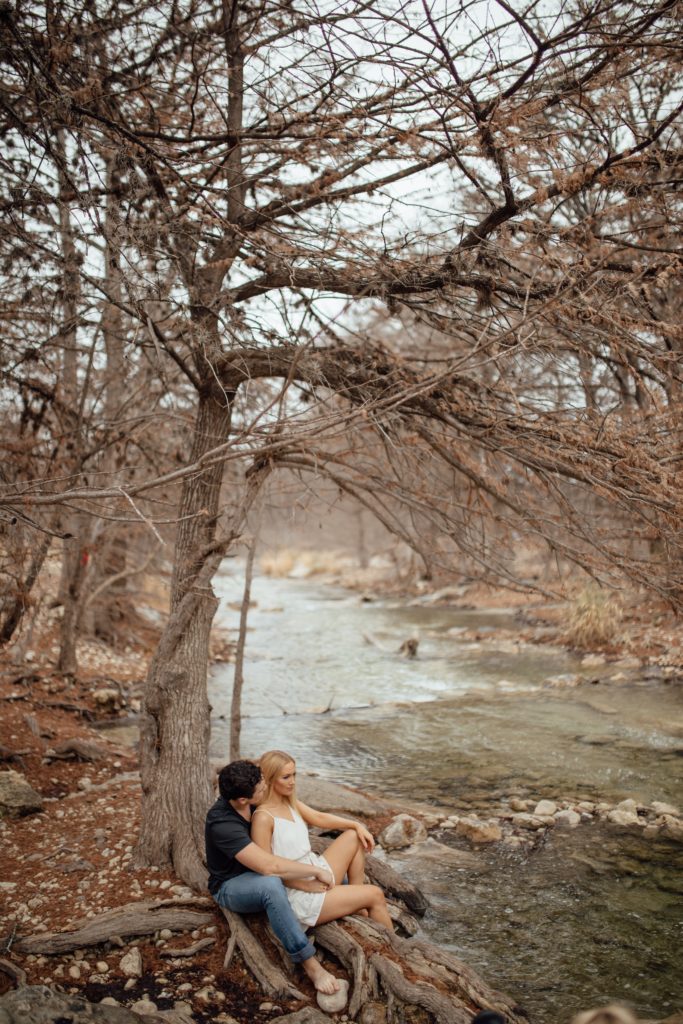 couple by frio river